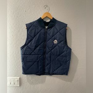 Vintage American West Airlines Airliner Puffer Vest‎